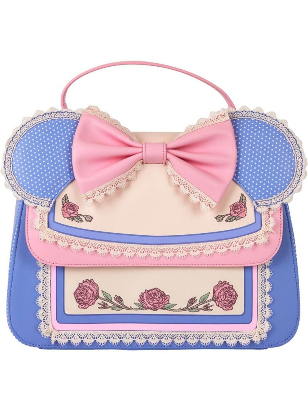 Floral Lace Ears Crossbody Bag | Disney-Inspired Lounge Bag for Everyday Use